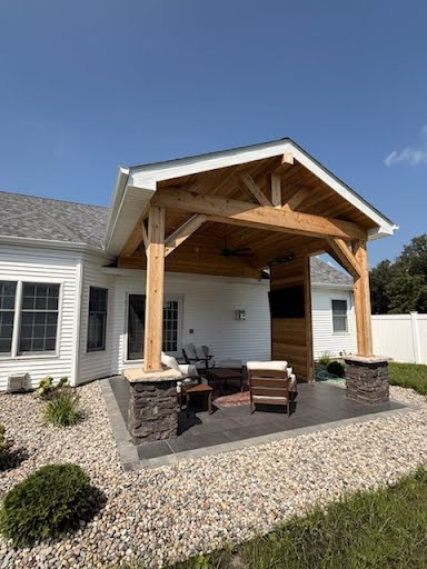 Home addition and new construction work on a Northeast Indiana house