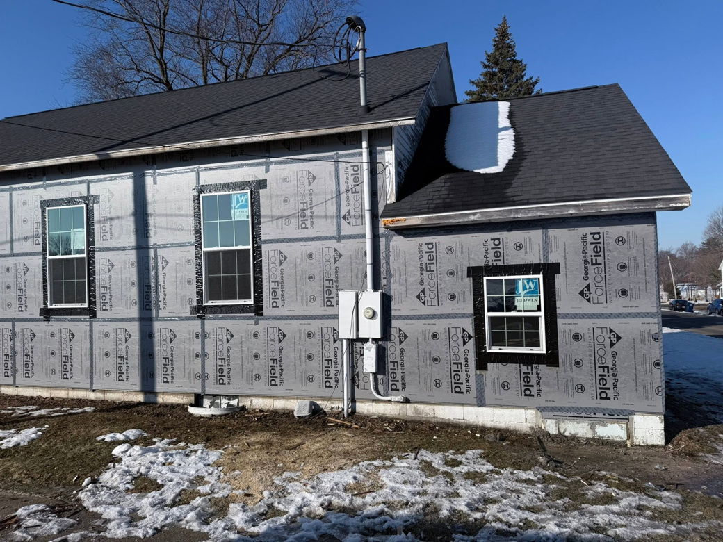 New windows flashed and installed on a Northeast Indiana home